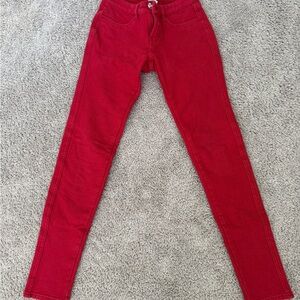 Women's Red Jeans